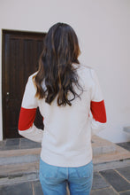 Load image into Gallery viewer, White Block SKI Sweater
