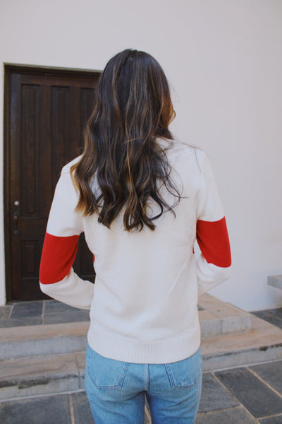 White Block SKI Sweater