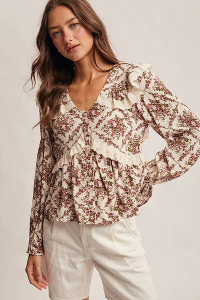 Alivia Floral Peplum Top