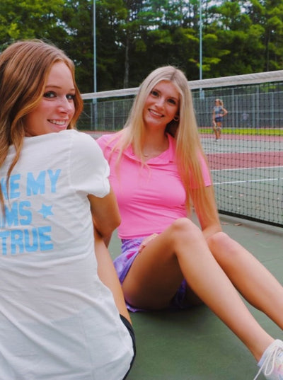 Barbie Pink Athletic Crop Top