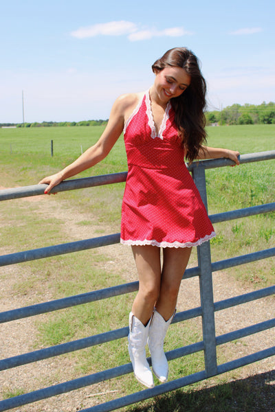 Cherrie Halter Mini Dress