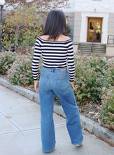 Load image into Gallery viewer, Pia Striped Off-Shoulder Knit Top
