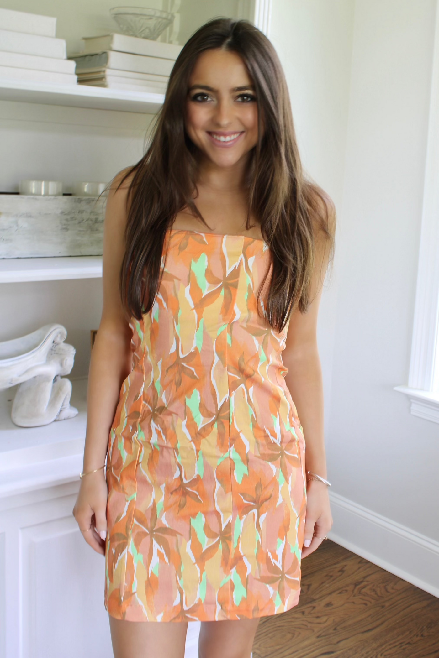 Sunset Stretchy Tube Mini Dress