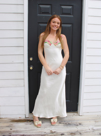 Katia Floral Bustier Gown