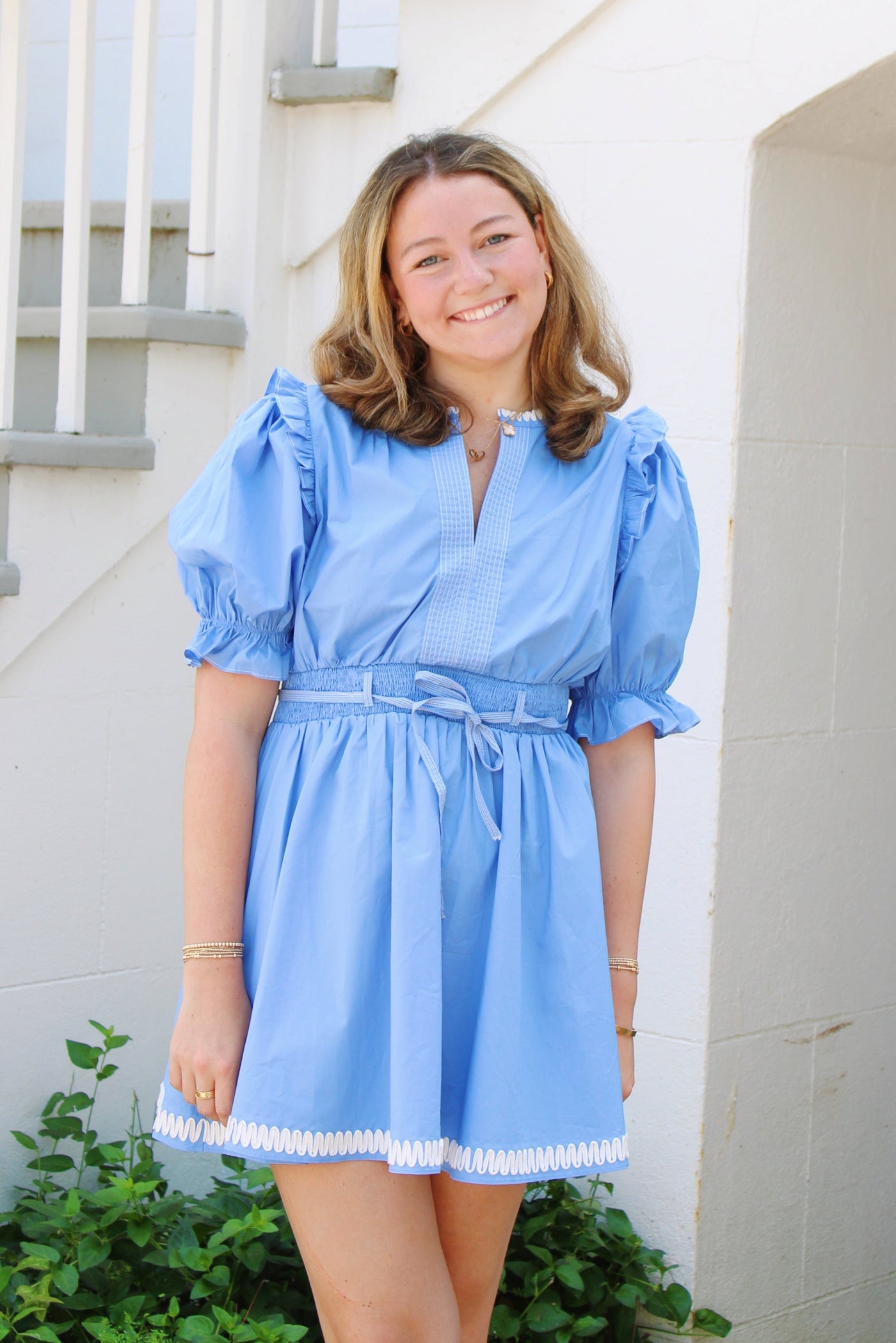 Poppy Coastal Blue Dress