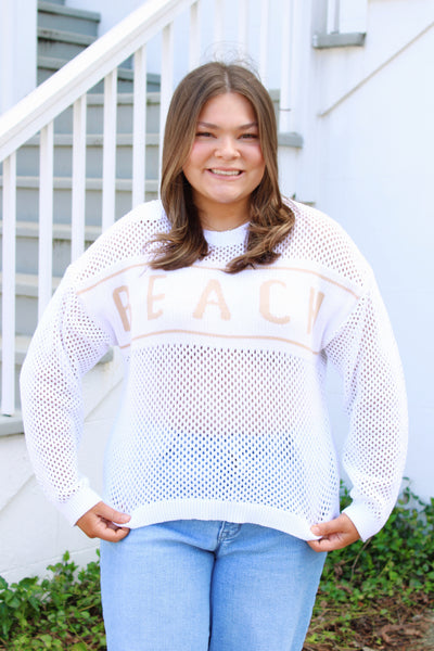 Beach Lettering Sweater