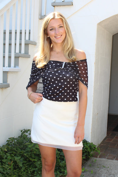 Molly Organza Sheer Mini Skirt