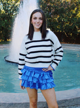 Load image into Gallery viewer, Royal Blue Ruffle Mini Skirt
