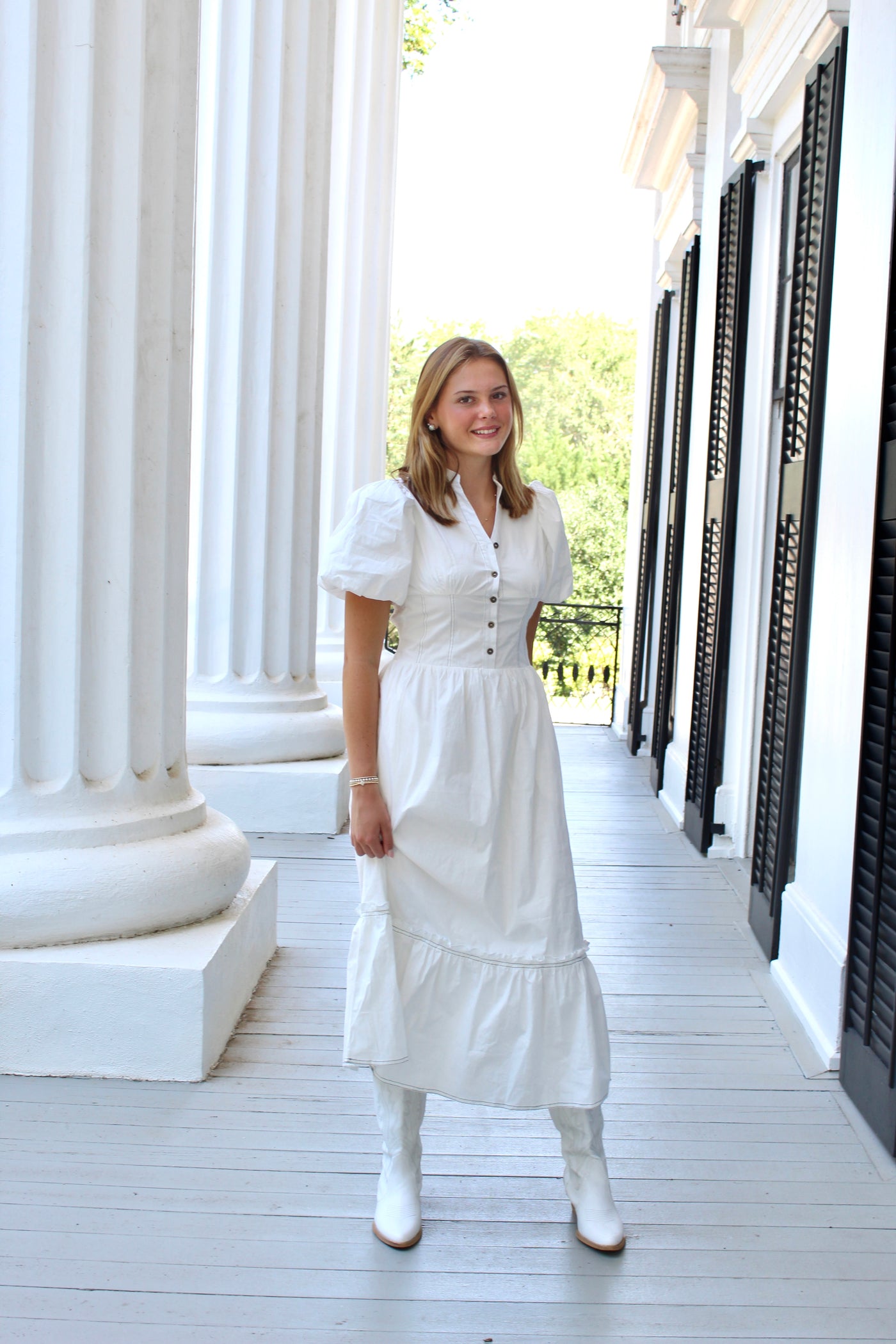 Natalia Button Down Midi Dress
