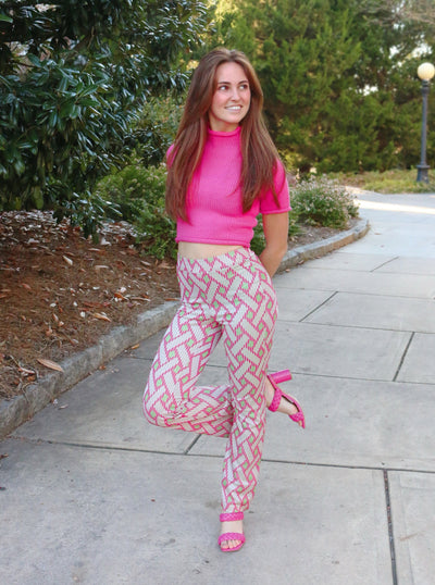 On A Good Note Printed Pants