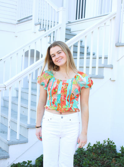 Tropical Gaia Crop Top