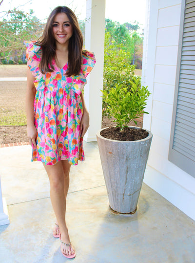 Sweet Attraction Floral Mini Dress