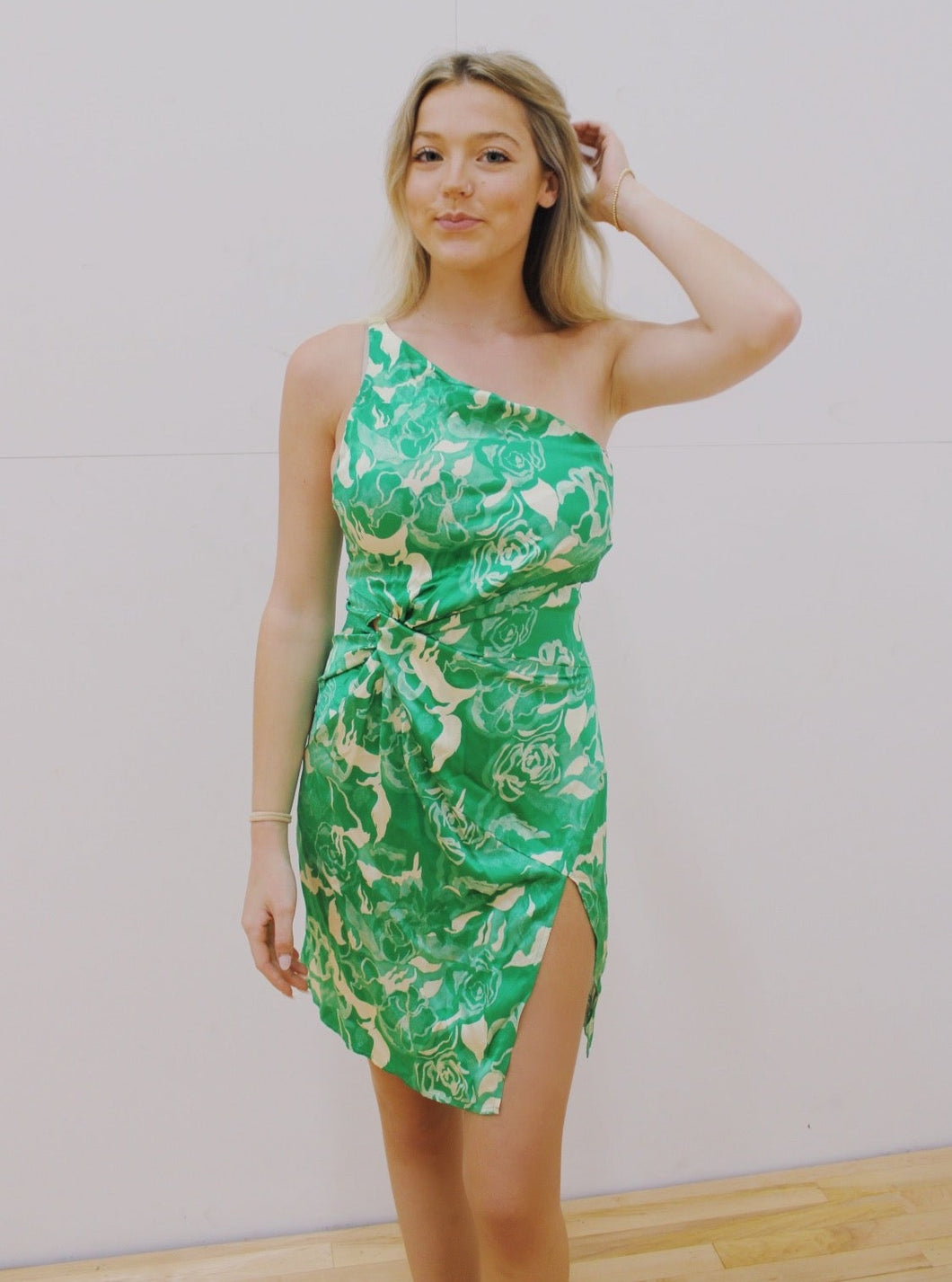 Garden Romance Silk Mini Dress