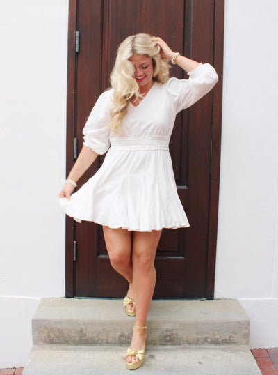 Hailey Smocked Mini Dress