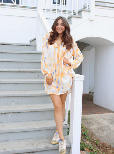 Cara Abstract Mini Dress