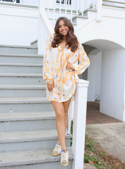 Cara Abstract Mini Dress