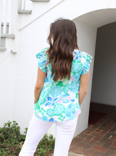 Heather Floral Top