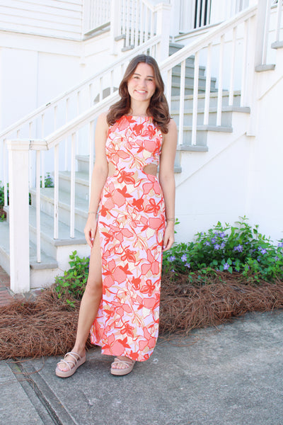 Cora Floral Midi Dress