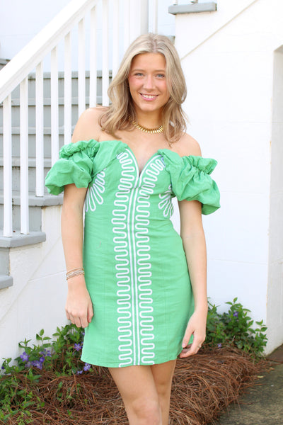 Selena Mini Dress - Green
