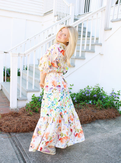 Ooh La La Maxi Skirt Set (Top)