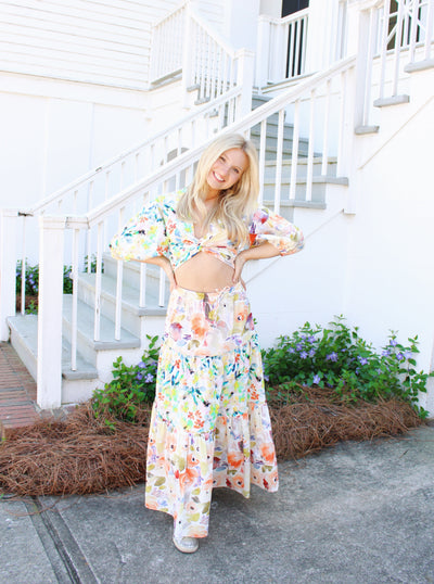 Ooh La La Maxi Skirt Set (Top)