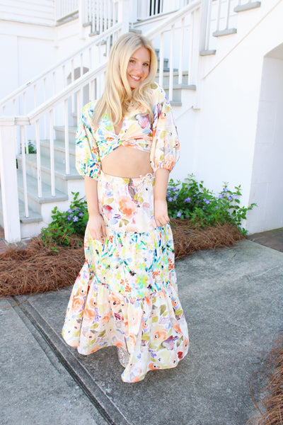 Ooh La La Maxi Skirt Set (Top)