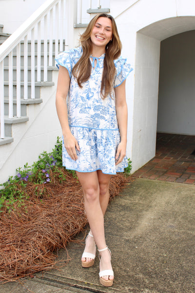 Laura Ruffle Mini Dress