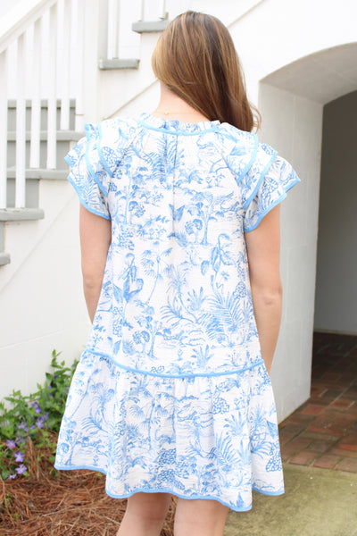 Laura Ruffle Mini Dress