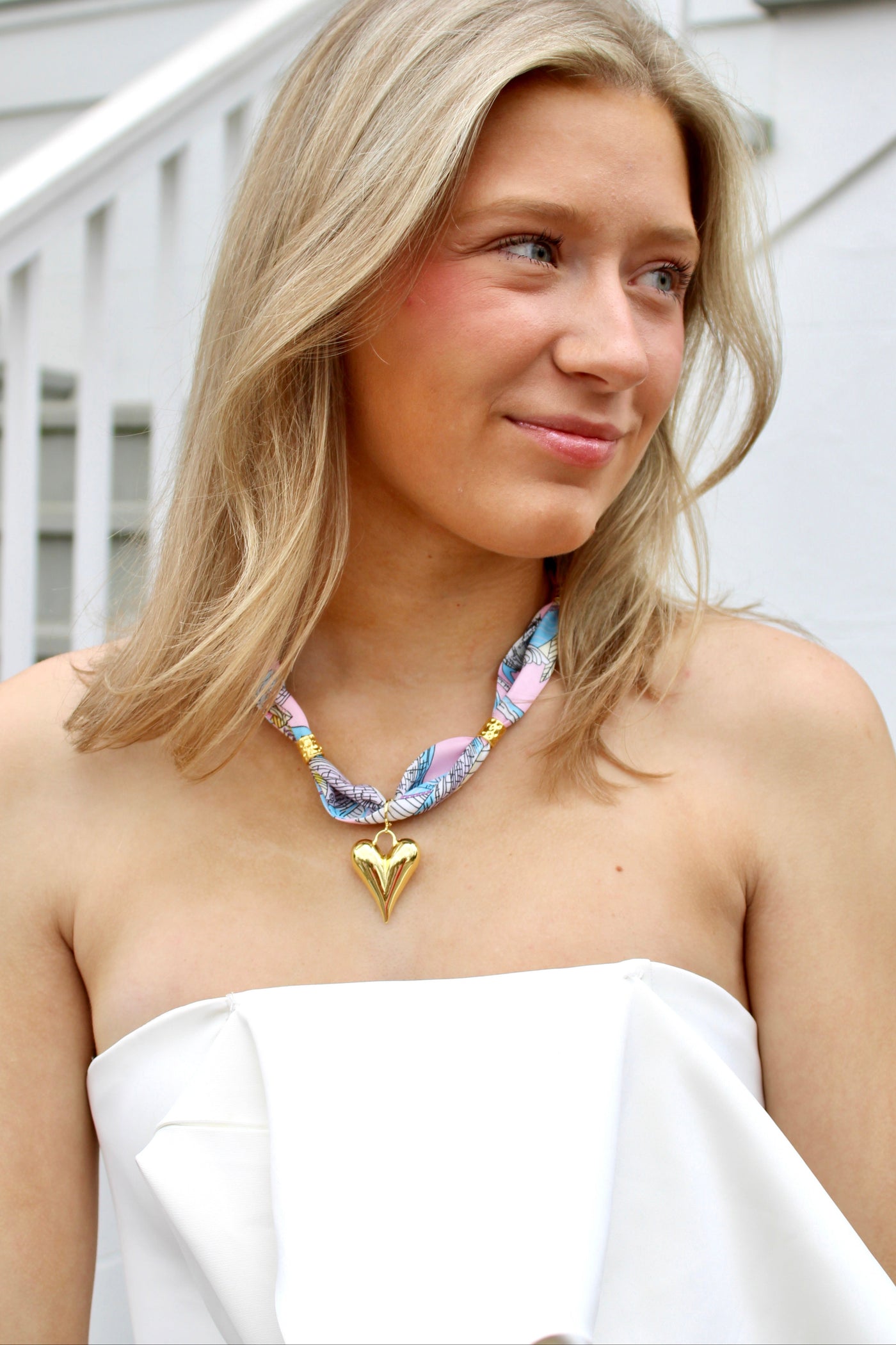 Palm Scarf Necklace