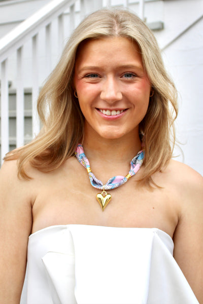 Palm Scarf Necklace