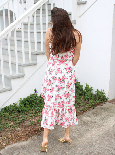 Rosie Ruffle Midi Dress