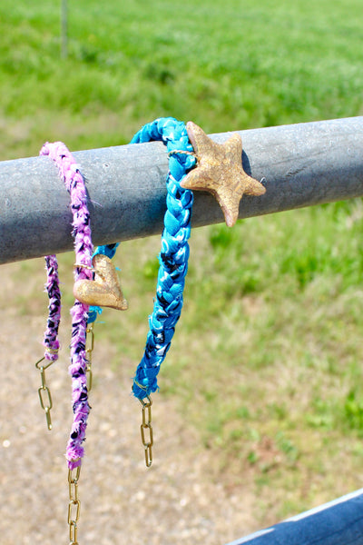 Turquoise Bandana + Gold Star Necklace