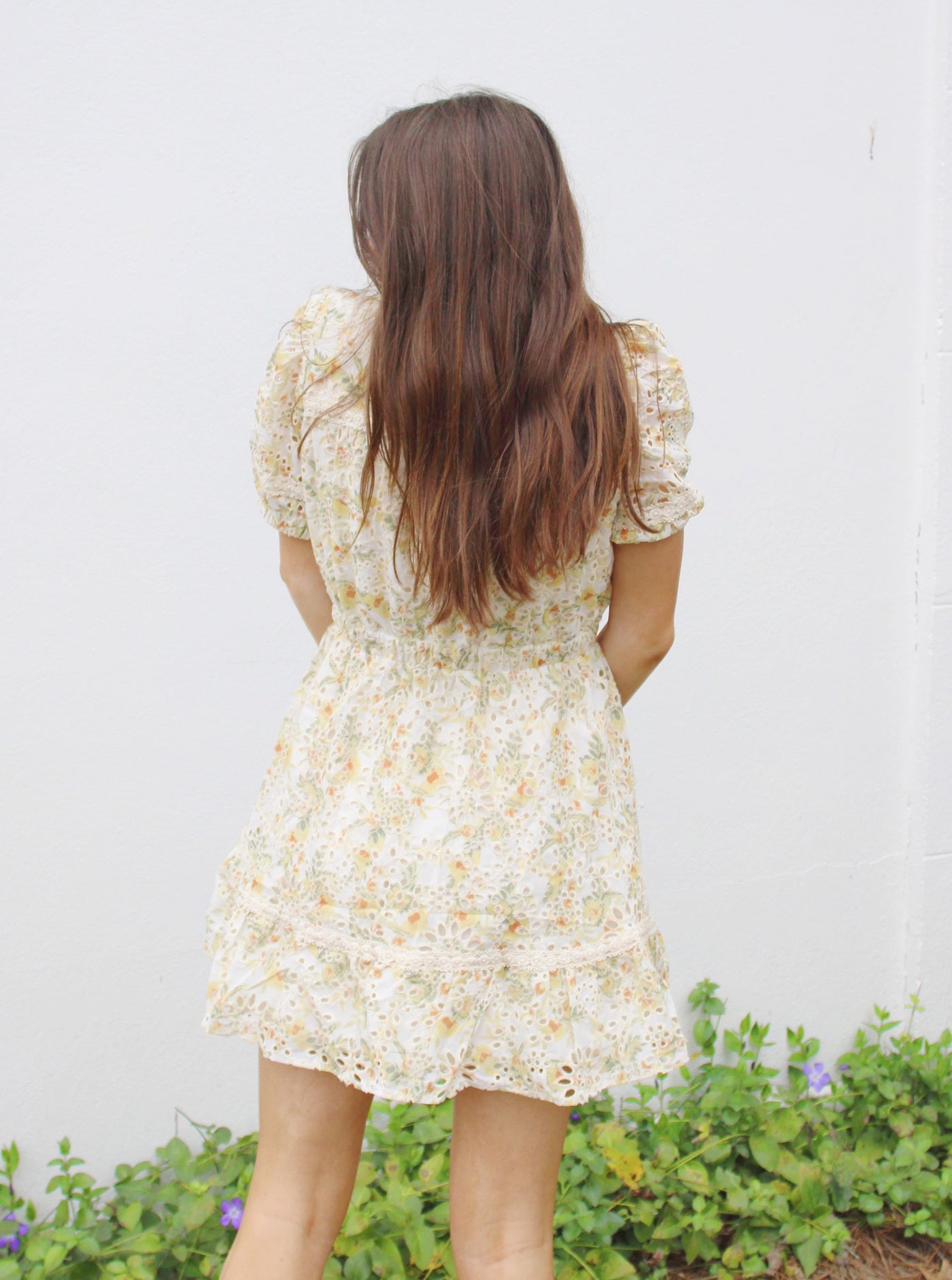 Mandie Floral Embroidered Mini Dress