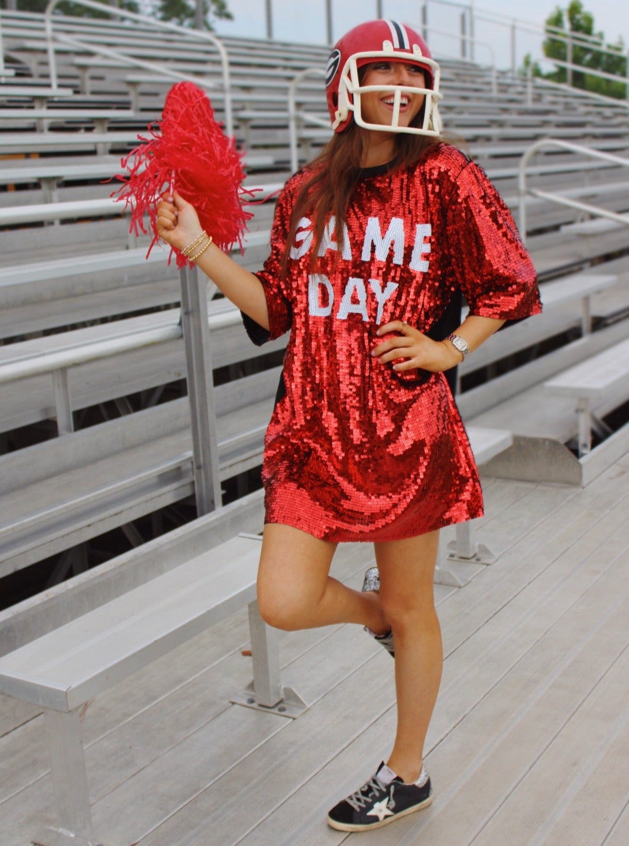 Game Day Oversized Sequin T-Shirt