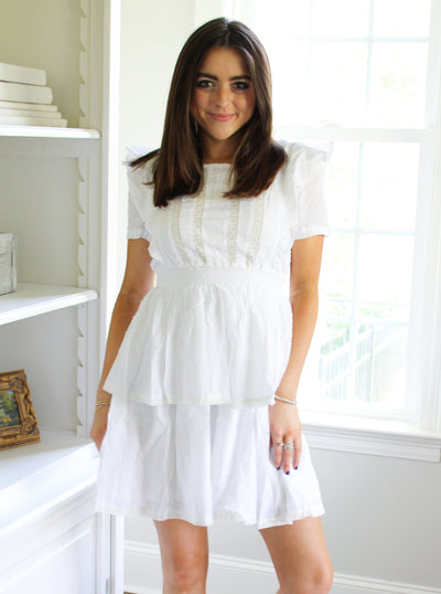 London Bridge Tiered Mini Dress