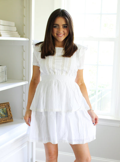 London Bridge Tiered Mini Dress