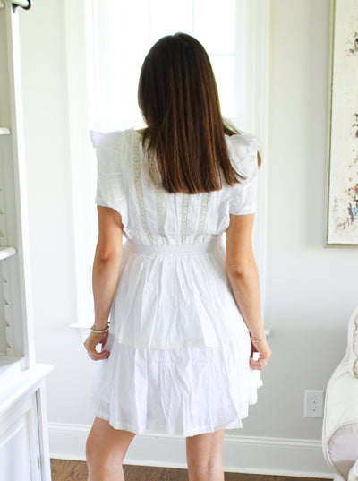 London Bridge Tiered Mini Dress