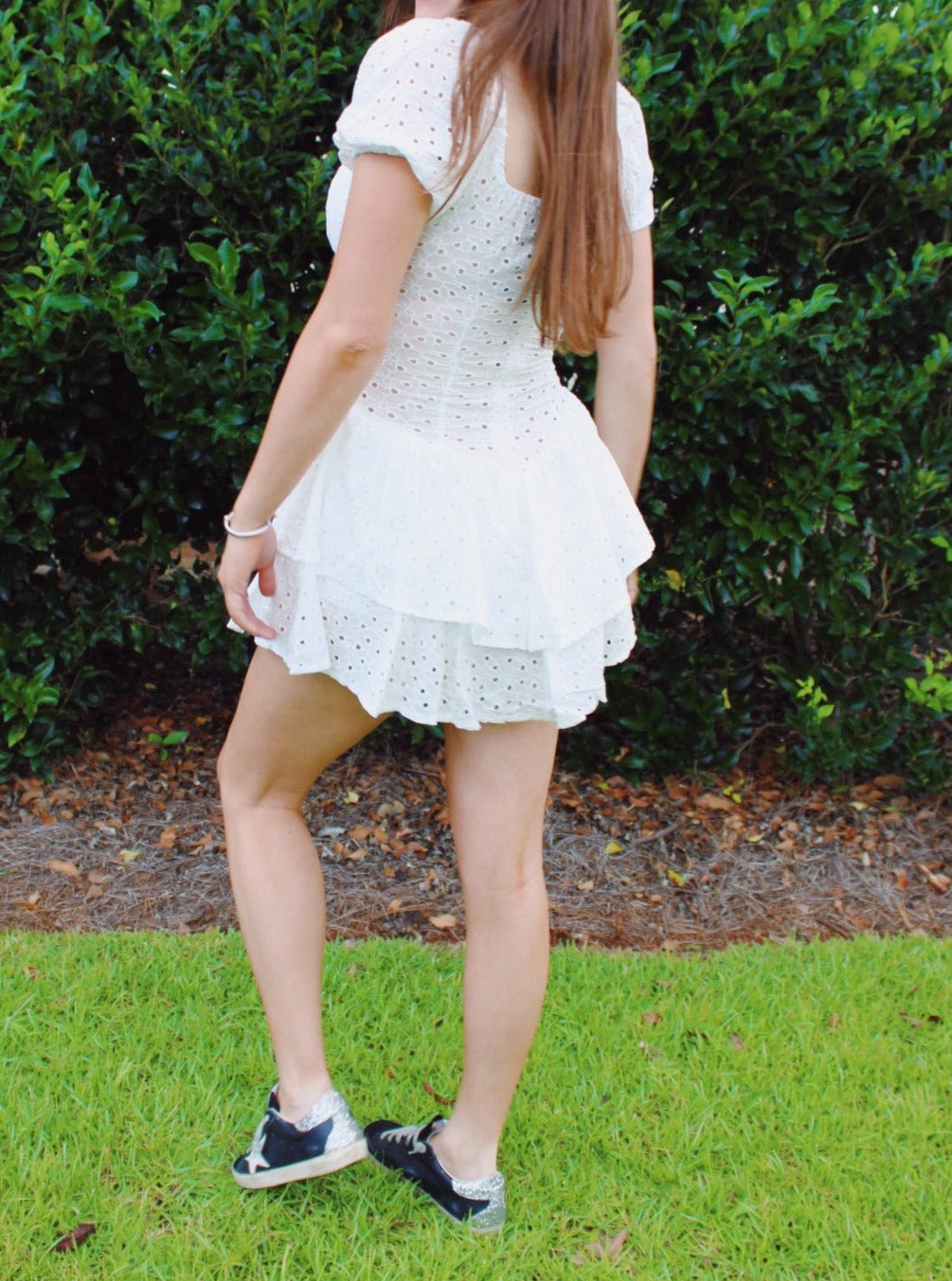 Darling Eyelet Romper (White)