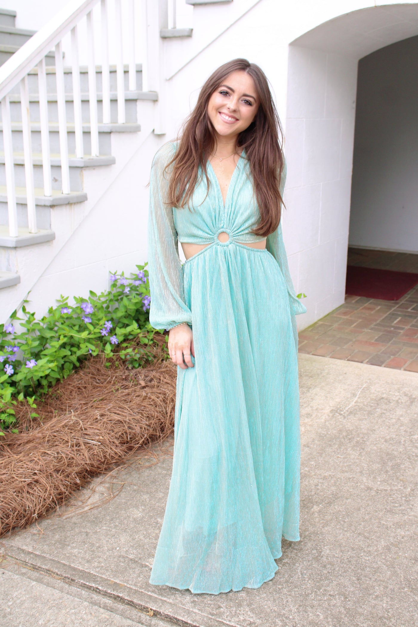 Maria Shimmer Maxi Dress