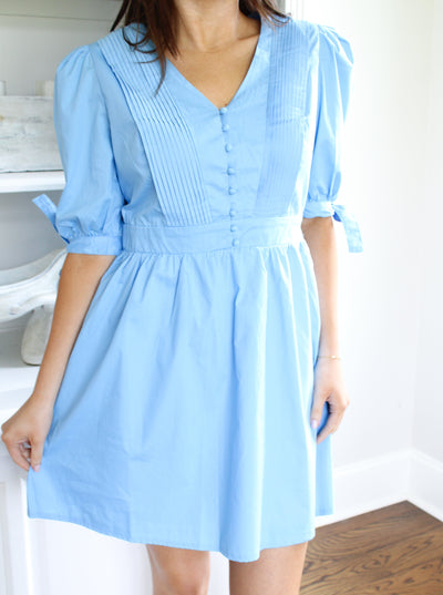 Hightower Mini Dress.- Blue