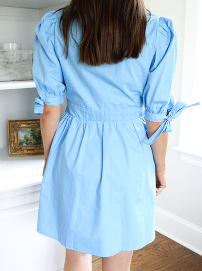 Hightower Mini Dress.- Blue