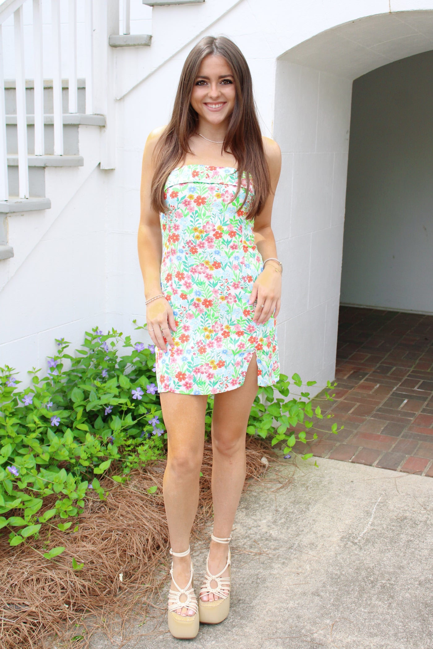 First Date Floral Mini Dress