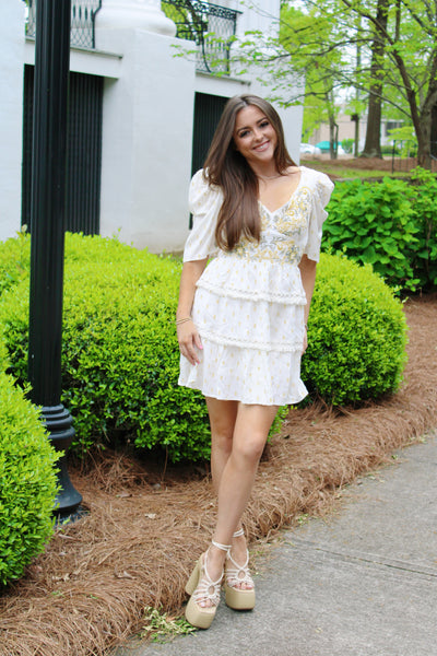 Jaymie Tiered Mini Dress