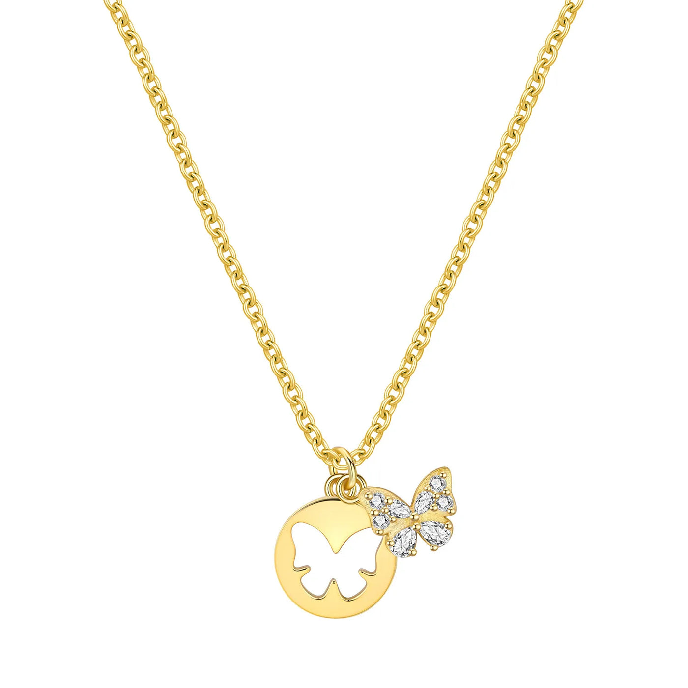 Sparkling Butterfly Necklace