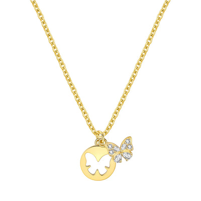 Sparkling Butterfly Necklace