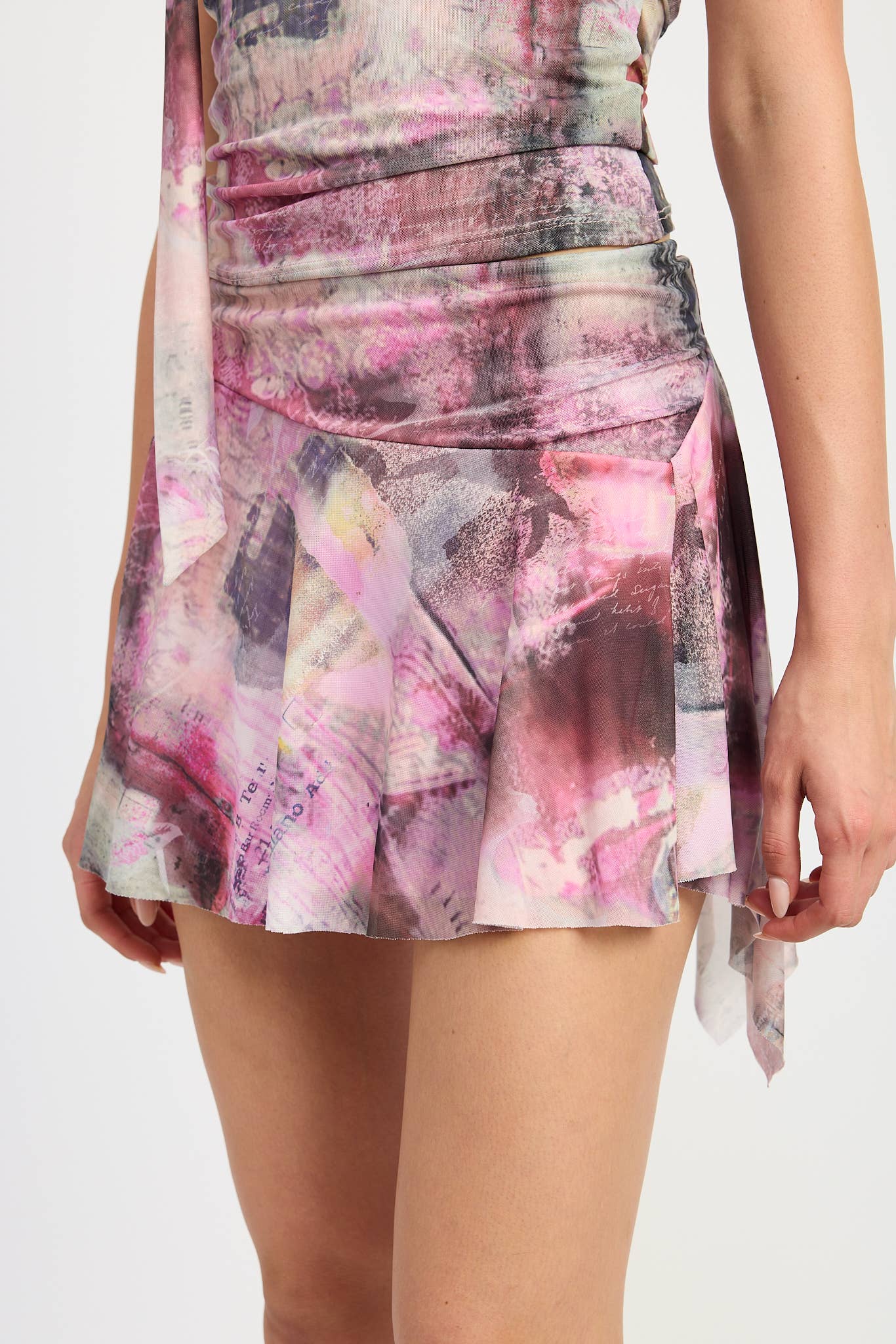 Olivia Asymmetrical Mini Skirt