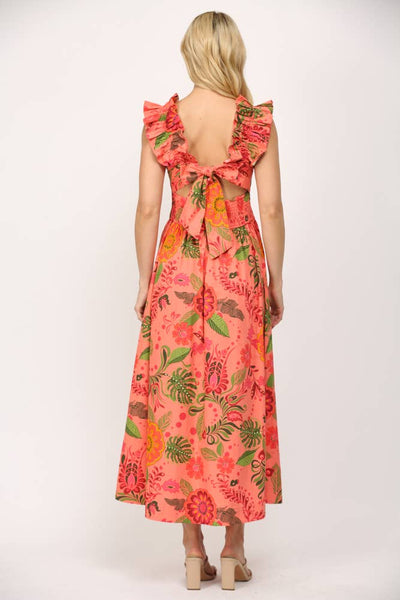 Eva Ruffled Maxi Dress
