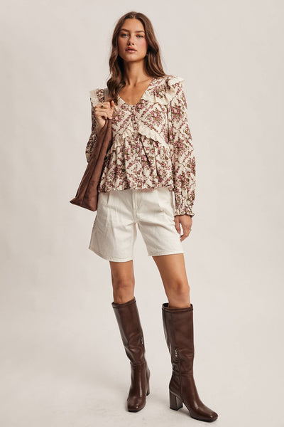 Alivia Floral Peplum Top