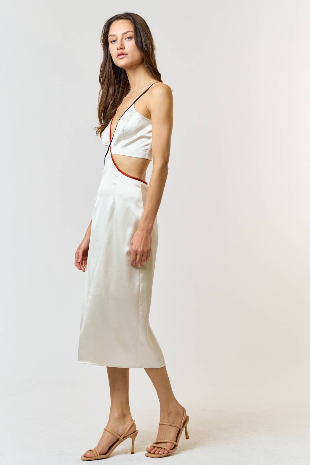 Contrast Game Day Midi Dress