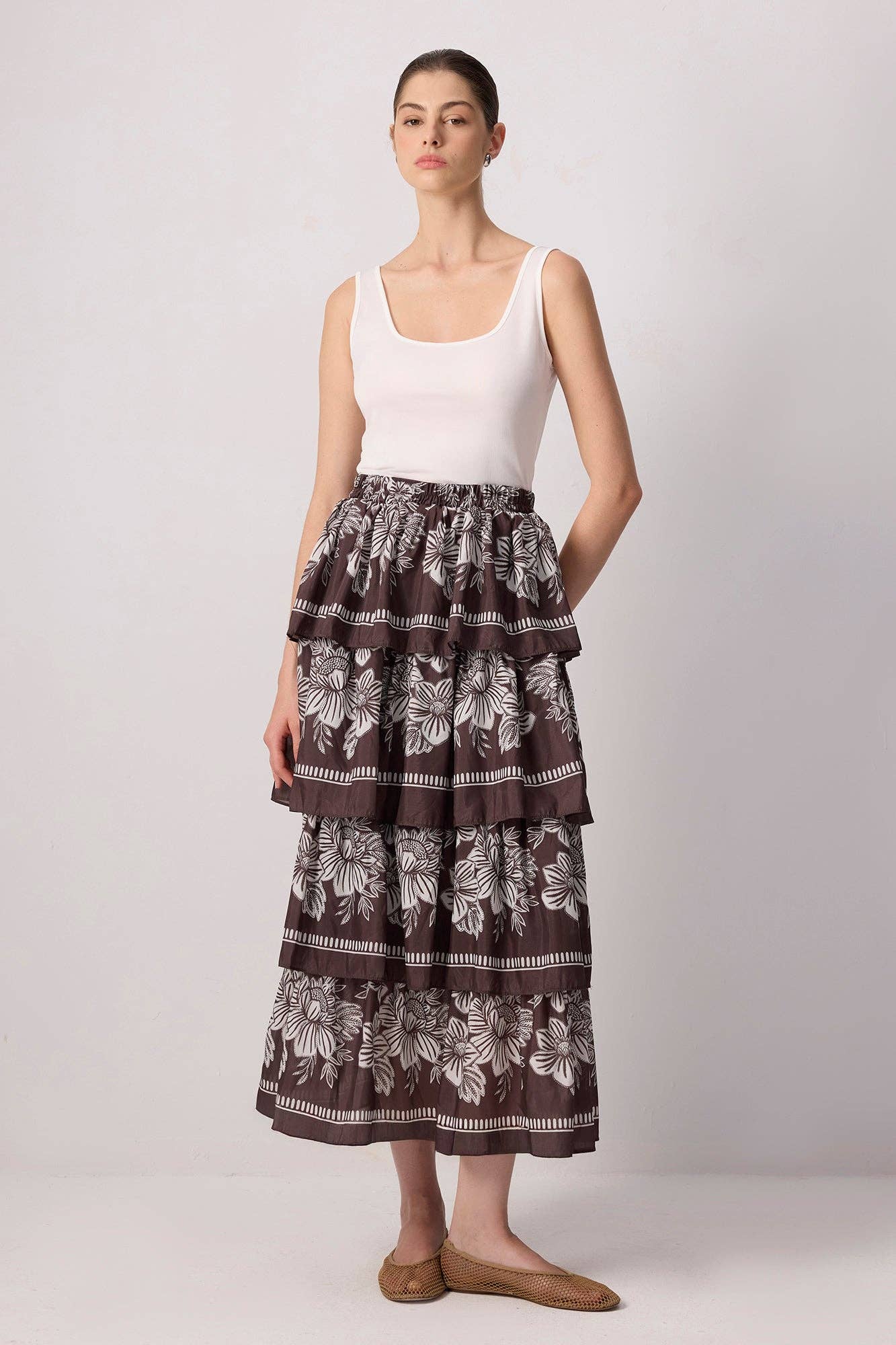 Dahlia Tiered Maxi Skirt